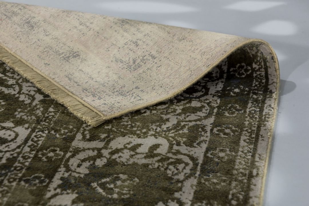 Schöner Wohnen Kollektion Teppich Velvet olivgrün 160 x 230 cm