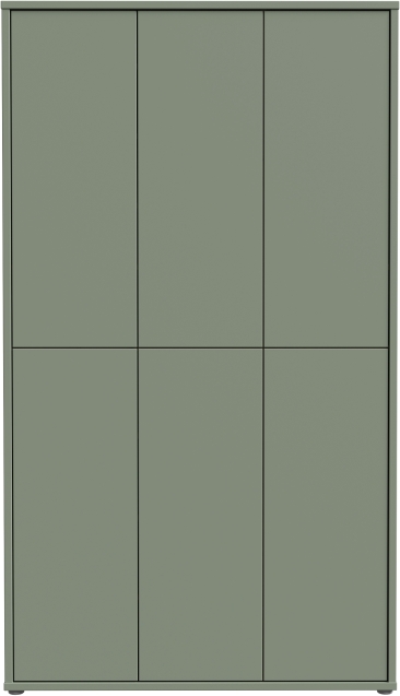 Forte Schuhschrank Alanna salbei 109 x 192 cm
