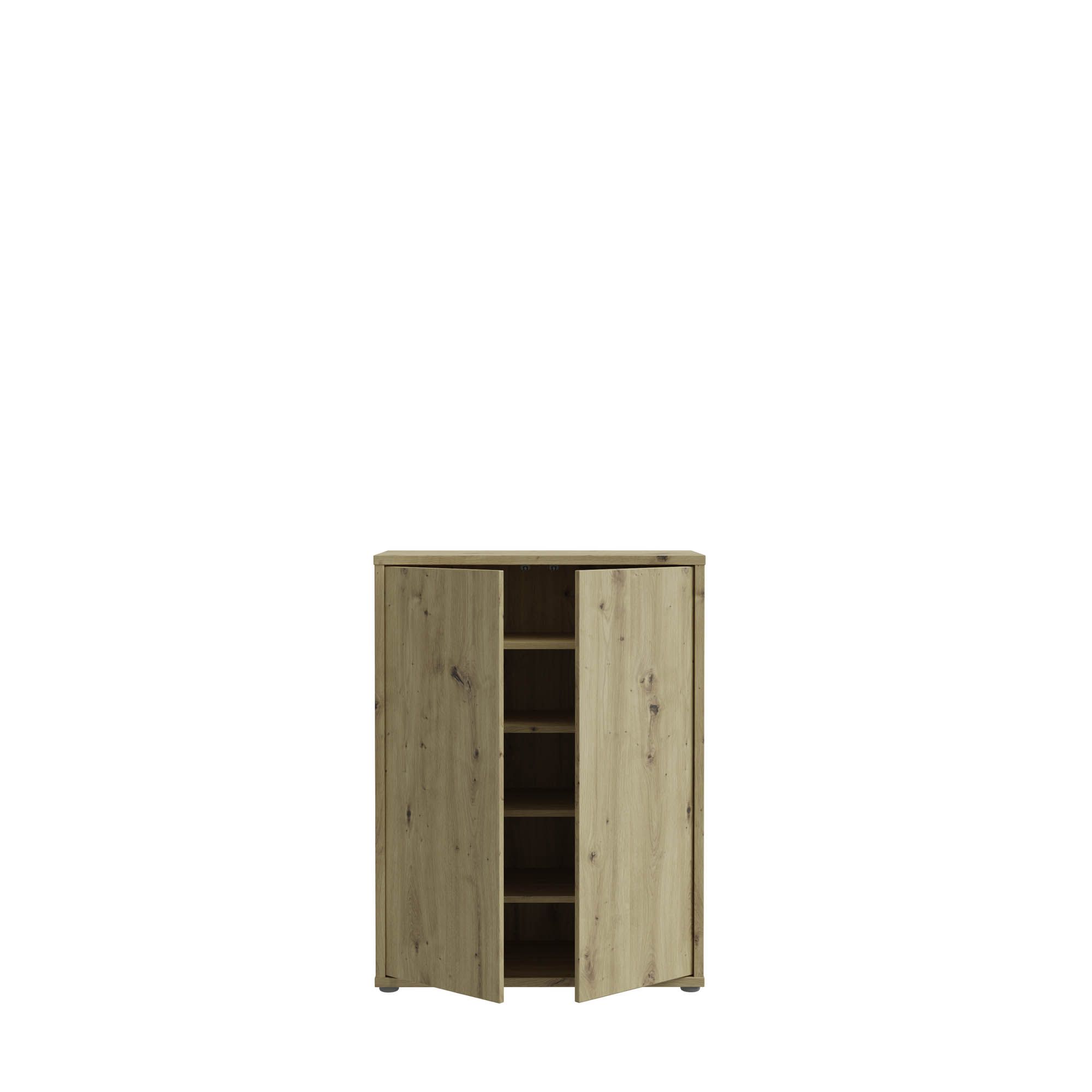Forte Schuhschrank Alanna Artisan Eiche 74,5 x 99 cm