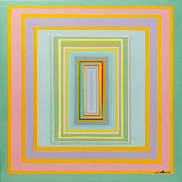 Leinwandbild mehrfarbig - 140 x 140 cm - KARE Tendency Focus