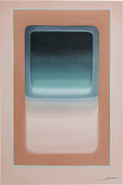 Leinwandbild blau - 150 x 100 cm - KARE Tendency Pastell