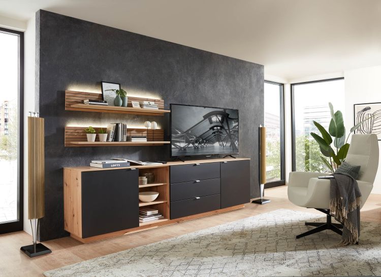 Innostyle Wandboard Core Artisan/Eiche Rillenoptik