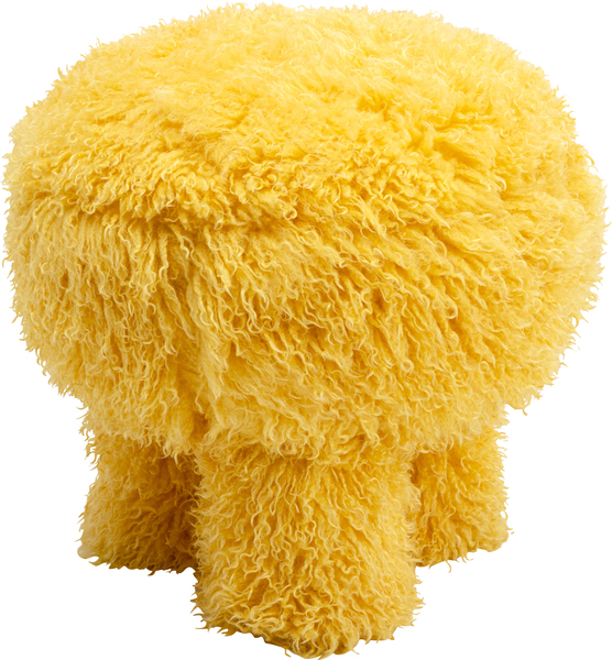Hocker gelb - KARE Plushy Gelb