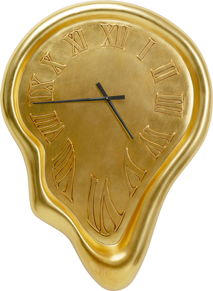 Wanduhr gold - 92  x  127  cm - KARE Big Drop Gold