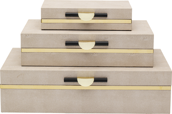 Box greige - KARE Classy Flat (3/Set)