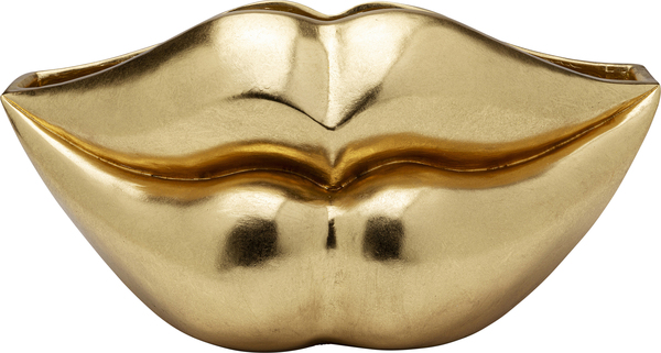 Vase gold - 30 cm - KARE Lips Gold