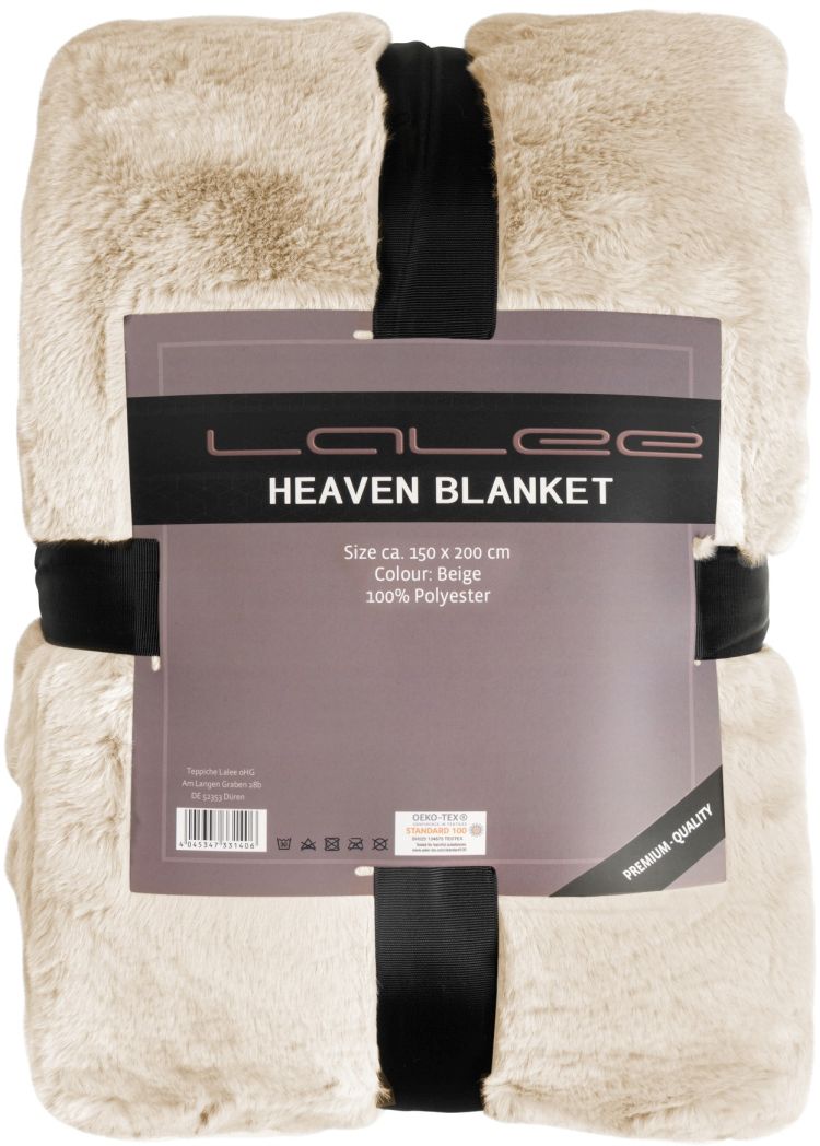 Lalee Kuscheldecke Heaven beige 150 x 200 cm