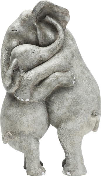 Deko Figur grau - KARE Elephant Hug