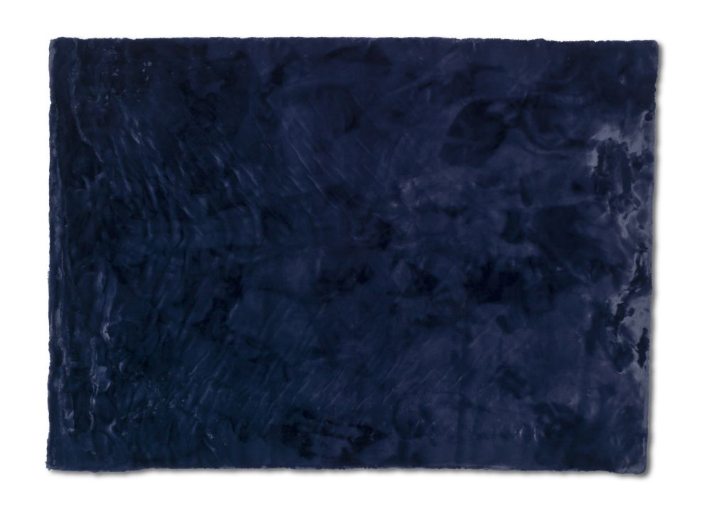 Schöner Wohnen Kollektion Teppich rechteckig Tender Nachtblau 80 x 150 cm