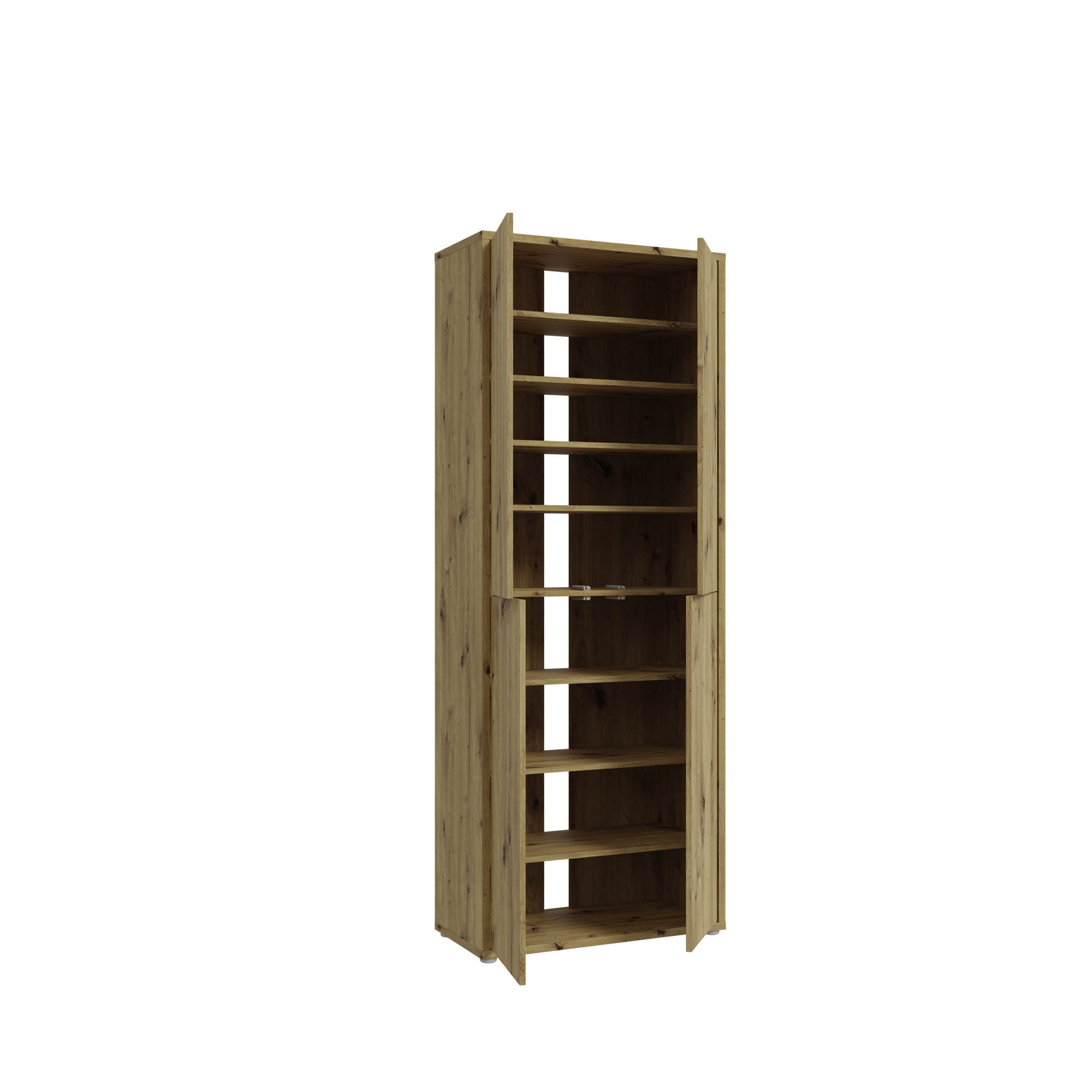 Forte Schuhschrank Alanna Artisan Eiche 74 x 192 cm