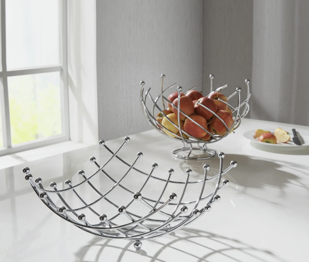 Justinus Obstschale LifeStyle silber 34x34cm