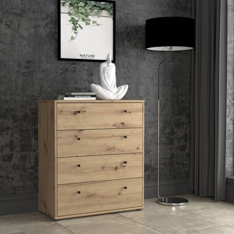 Forte Kommode Tempra 2 Artisan Eiche NB 73,7 x 85,5 cm