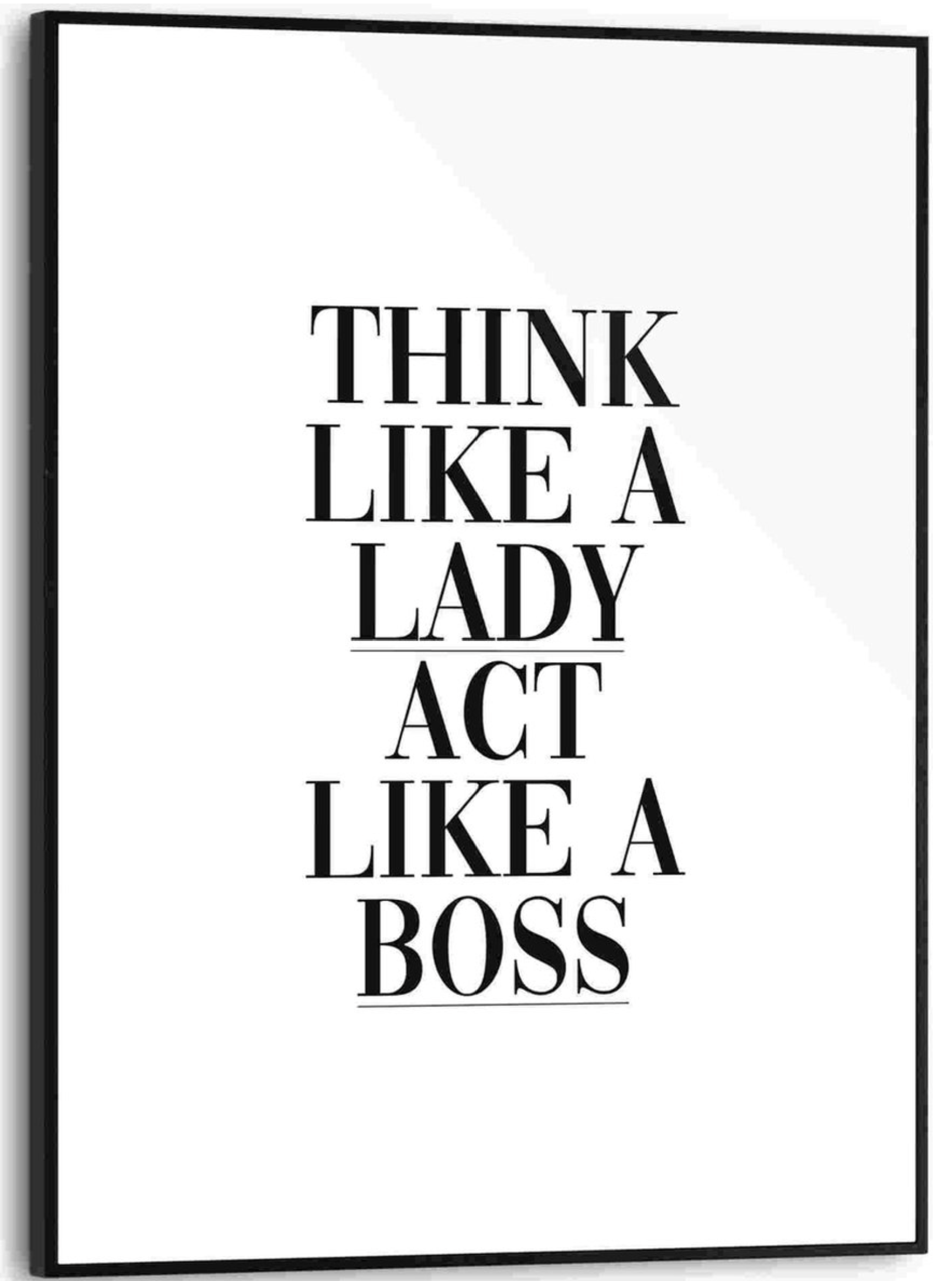 Reinders Wandbild 30x40  'Think Link a Lady' , 85048