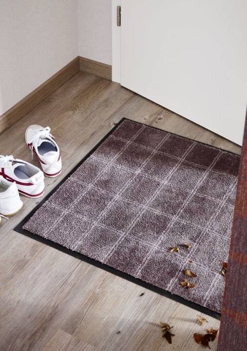 Schöner Wohnen Kollektion Fußmatte Karo taupe-blush, 67 x 100 cm, Miami 1688068005083