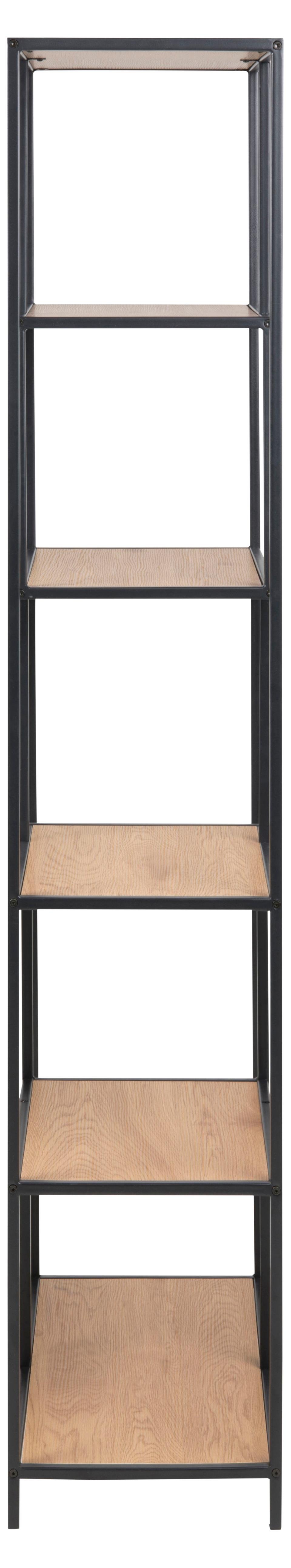 Actona Regal Seaford, asymmetrisch, wildeiche/schwarz matt, 77 x 185 cm, 0000081243