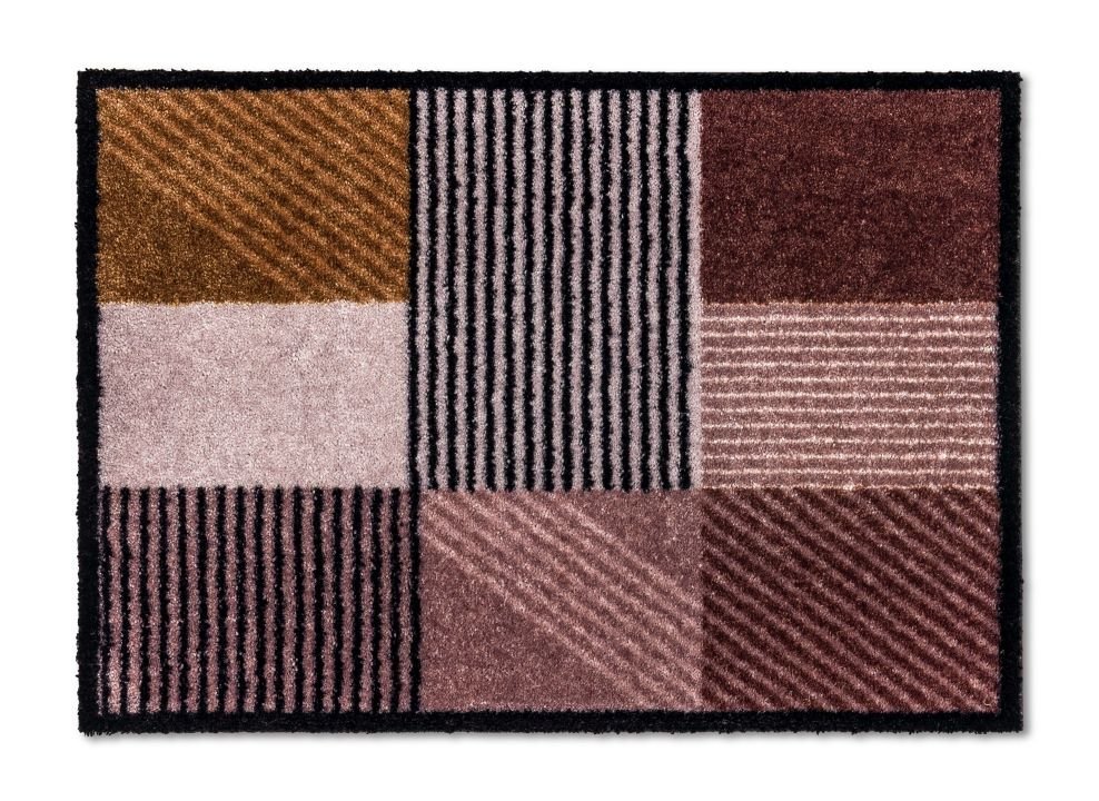 Schöner Wohnen Kollektion Fußmatte Geomix kastanie/rose, 50 x 70 cm, Manhattan 1689040006016