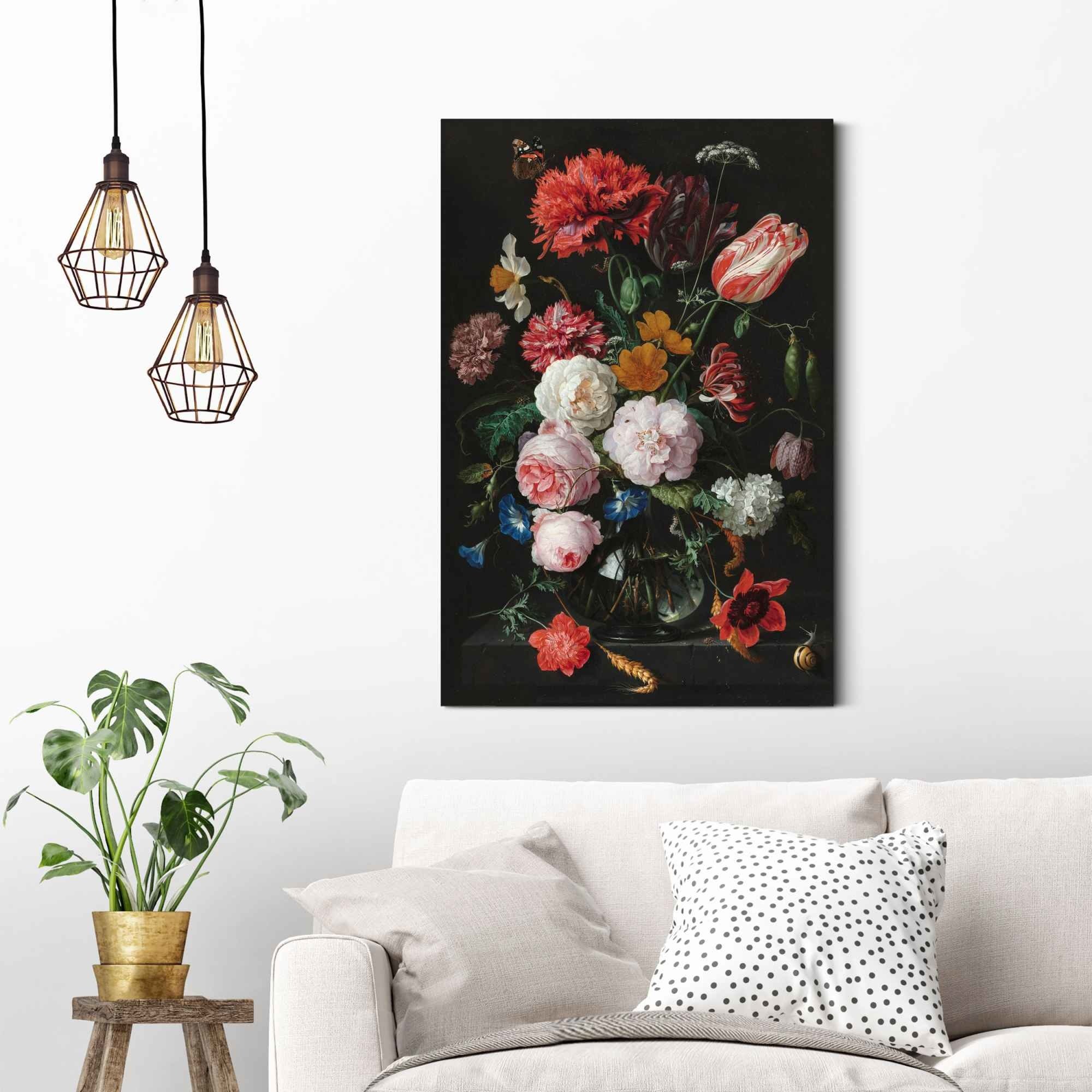 Reinders Wandbild Jan Davidsz de Heem - Stillife Flowers mehrfarbig 60 x 90 cm