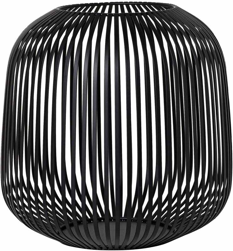 Laterne M Schwarz - Ø27,5cm. Höhe: ca. 27cm - Blomus Lito