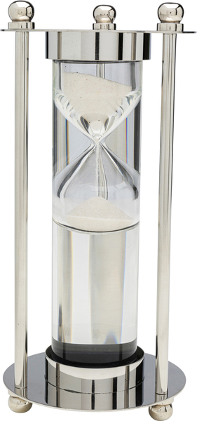 Sanduhr silber - 30 cm - KARE Tempo