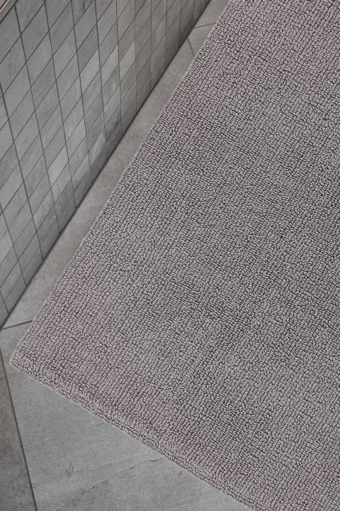 Schöner Wohnen Kollektion Badteppich Uni Hellgrau , 67 x 110 cm, 1940070190042/18867