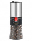 Hartkorn Pfeffermühle 72g - Twist´n Spice Mélange Noir - wiederverwendbar, Keramikmahlwerk
