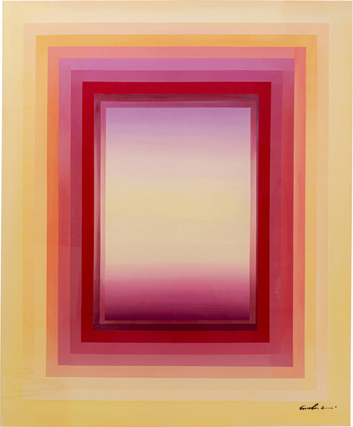 Leinwandbild mehrfarbig - 140 x 170 cm - KARE Tendency Lila