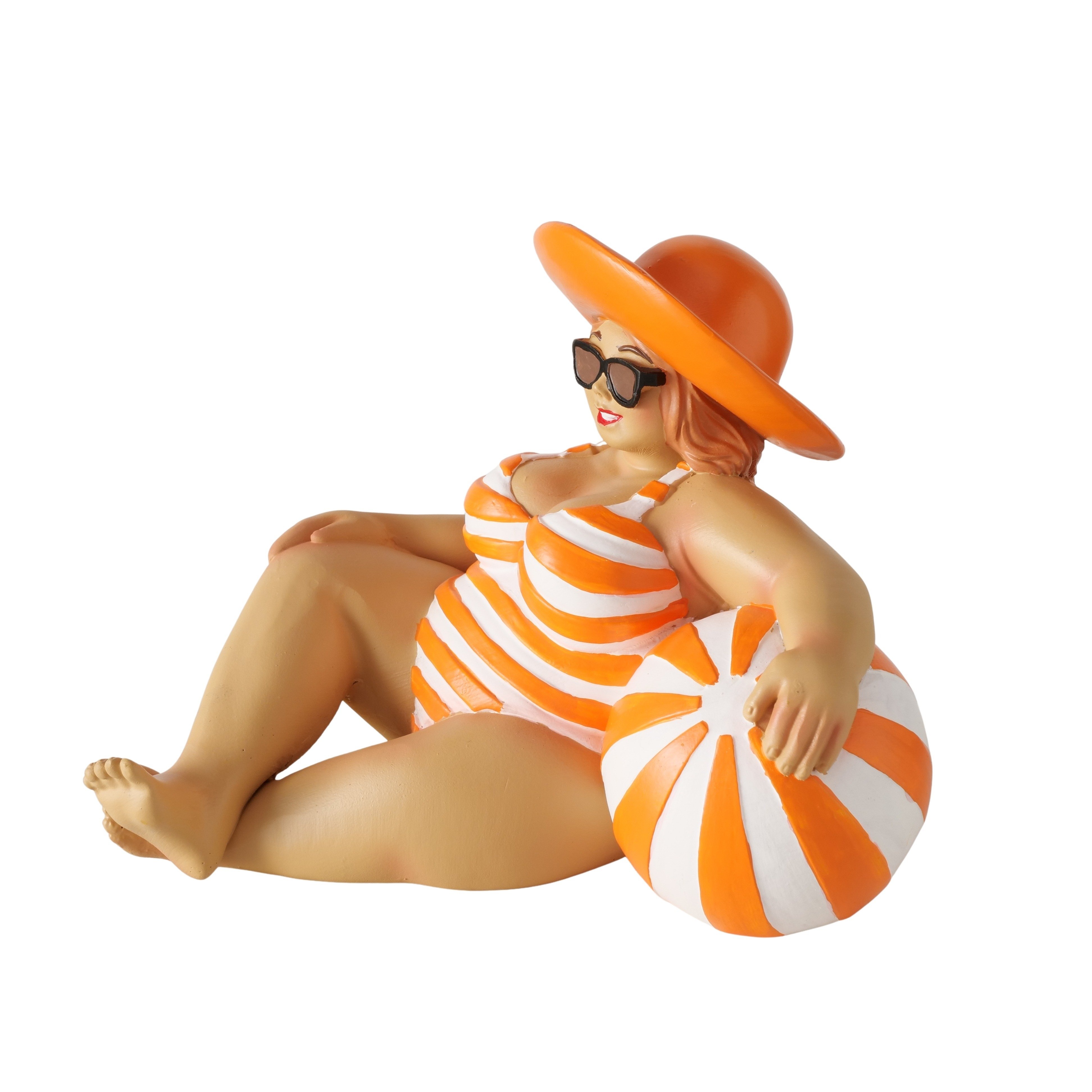 Boltze Deko Figur Jodie – Sommerliche Badefigur im Retro-Strand-Look