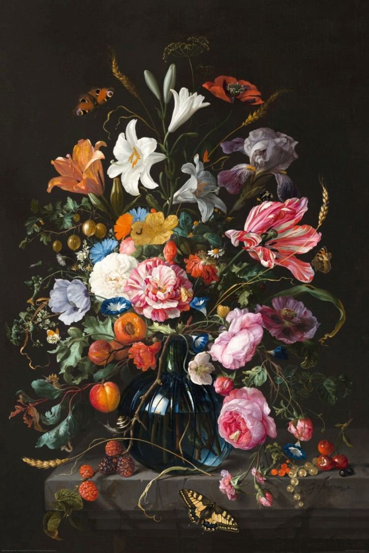 Reinders Wandbild 60x90  'Jan Davidsz de Heem - Vase II' , 83975