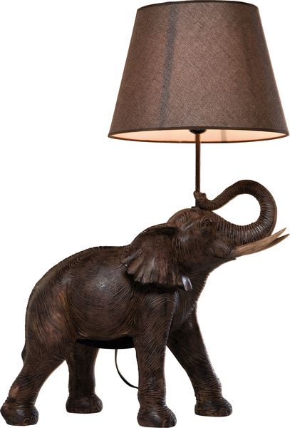 Tischleuchte braun - 74 cm - KARE Animal Elephant Safari