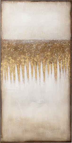 Leinwandbild beige - 100 x 200 cm - KARE Abstract Fields
