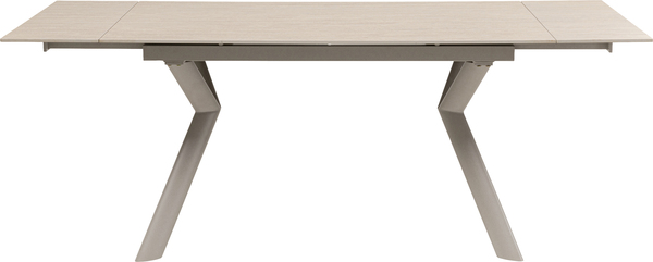 Ausziehtisch beige - 140(+30+30) x 80 cm - KARE Xenia Travertin