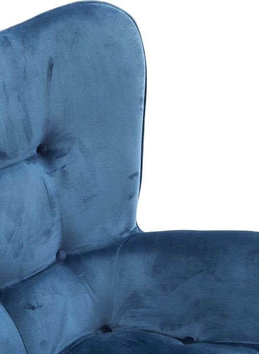 Sessel blau - KARE Black Vicky Velvet Petrol