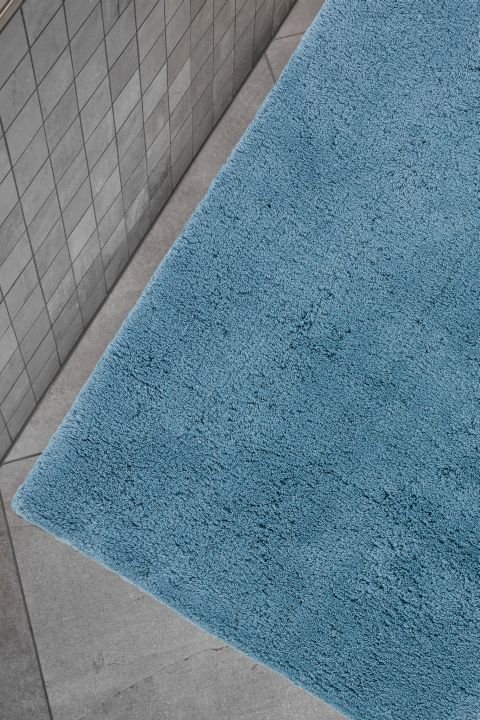 Schöner Wohnen Kollektion Badteppich Uni Hellblau , 67 x 110 cm, 1940070190023/18870