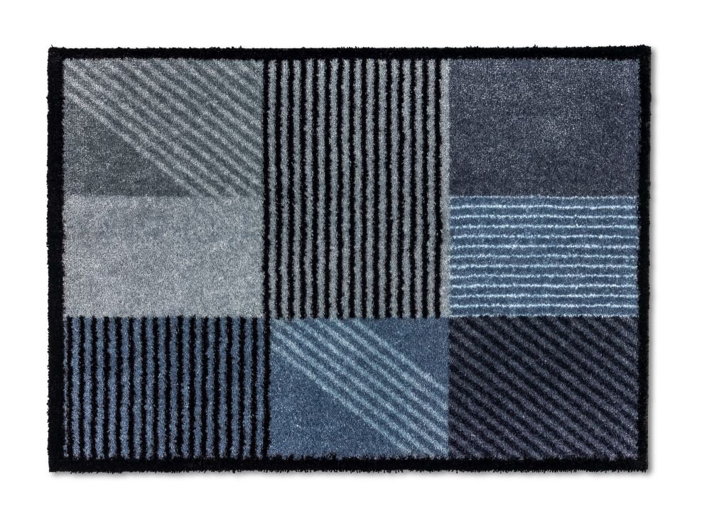 Schöner Wohnen Kollektion Fußmatte Geomix polartürkis, 67 x 100 cm, Manhattan 1689068006027