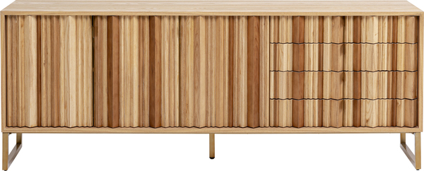 Sideboard natur - 186 x 74 cm - KARE Concertina Natur