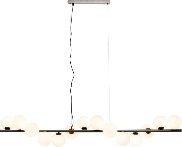 Hängeleuchte schwarz - 150 cm - KARE Scala Balls Milky Schwarz