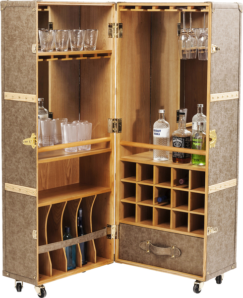 Barschrank braun - 60 x 154 cm - KARE West Coast Mobile
