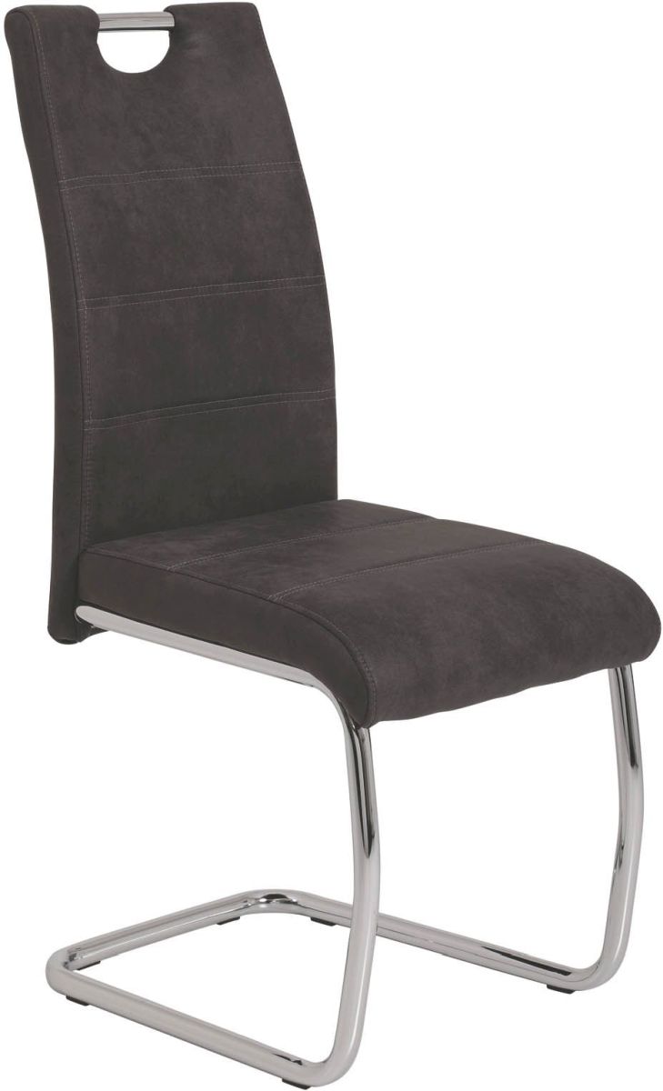 Schwingstuhl mit Griff - Farbe: Vintage anthrazit -  Flora II S