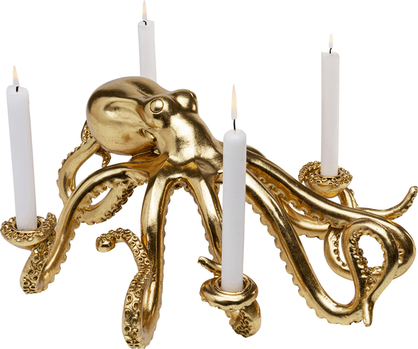 Kerzenständer gold - 49 cm - KARE Octopus Gold