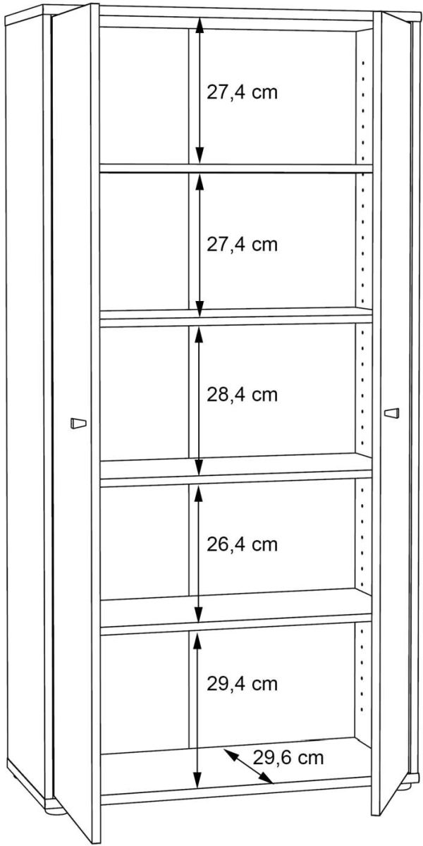 Forte Kommode DF Tempra 2 Sonoma Eiche NB 73,7 x 149,5 cm