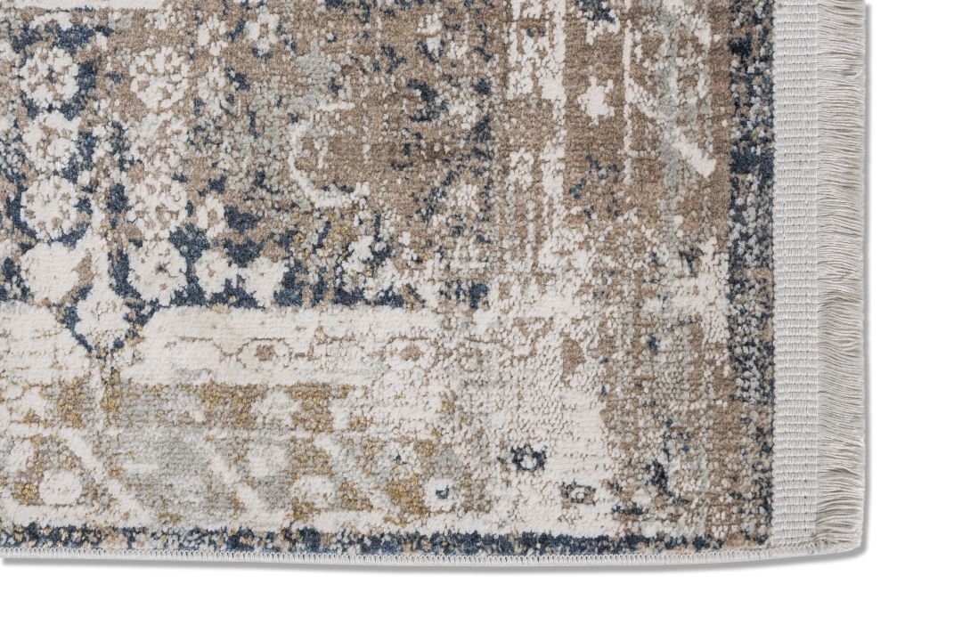 Astra Teppich Positano Bordüre beige/blau 140 x 200 cm