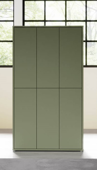 Forte Schuhschrank Alanna salbei 109 x 192 cm