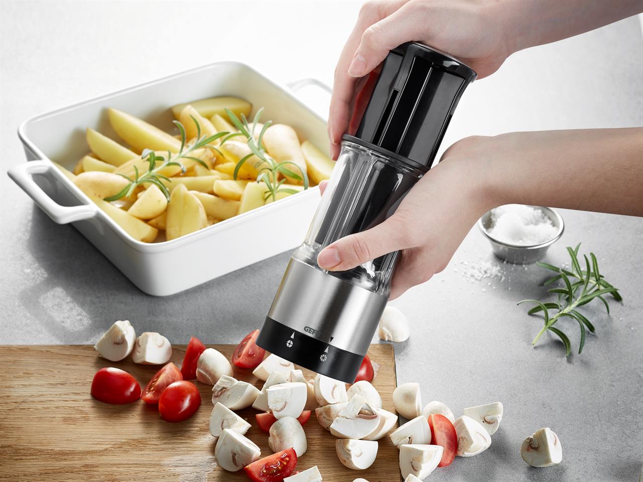 Gemüse- und Obstteiler – Edelstahl/Kunststoff – GEFU FLEXICUT