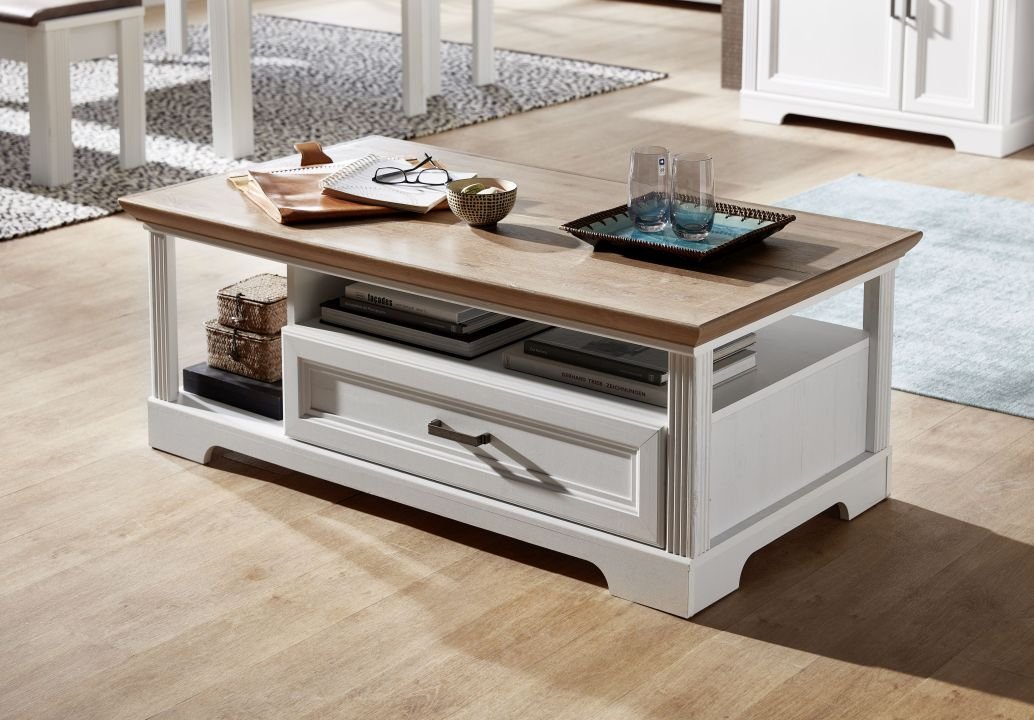 Innostyle Couchtisch Jasmin weiß 120 x 45 cm