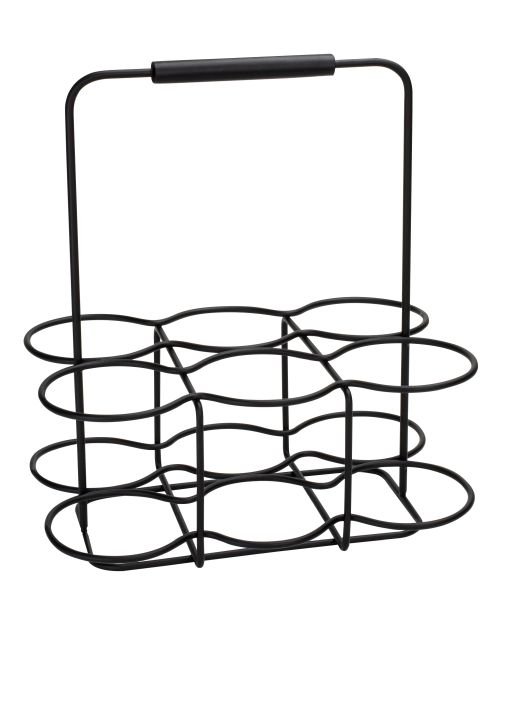 Justinus Flaschenträger LifeStyle schwarz matt 30 x 21 cm