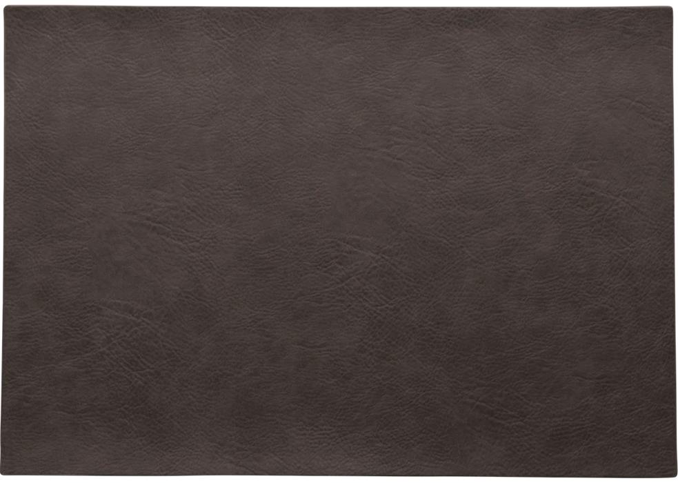 ASA Tischset Lederoptik black coffee 33x46cm