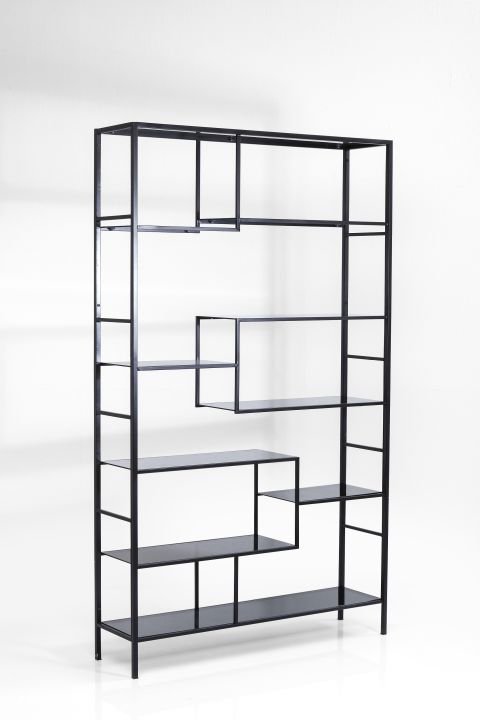 Regal schwarz - 115 x 195 cm - KARE Loft Schwarz