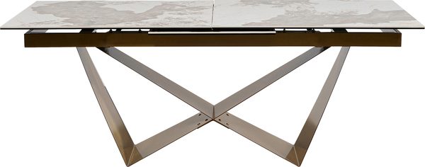 Ausziehtisch gold - KARE Connesso Brass 200(+60)x100cm