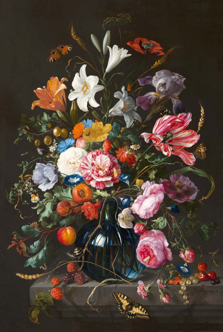 Reinders Wandbild vaas met bloemen Jan Davidsz de Heem 76 x 116 cm