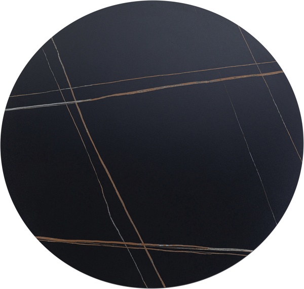 Tischplatte schwarz - Ø120 cm - KARE Invitation Round Ceramic Schwarz